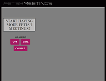 Tablet Screenshot of fetishmeetings.com